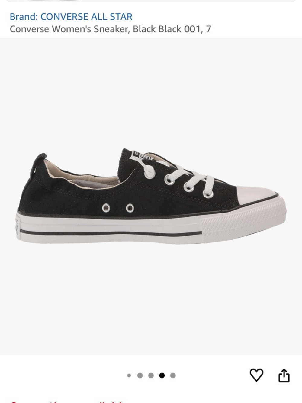 Shoreline Low Top converse Canvas Sneakers - Black size 10 - Picture 2 of 9